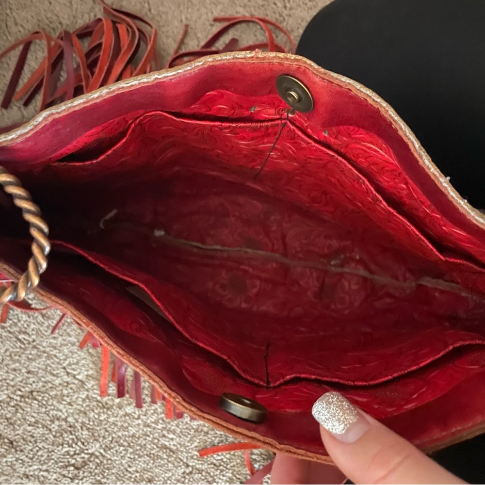 Running roan cheetah purse